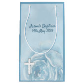 Blauwe roos klein cadeauzakje (Voorkant)