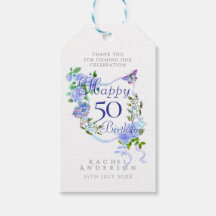 Blauwe Roos Lint 50e Verjaardag