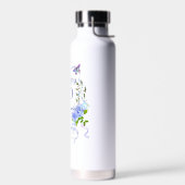Blauwe Roos Lint 70ste Verjaardag Waterfles (Links)