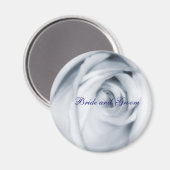 blauwe roos magnet Bride en Groom (Voorkant / Achterkant)