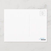 Blauwe Roos meisjes verlichting Briefkaart (Achterkant)