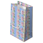 Blauwe Roos met kleine cadeautas (Achterkant Gekanteld)