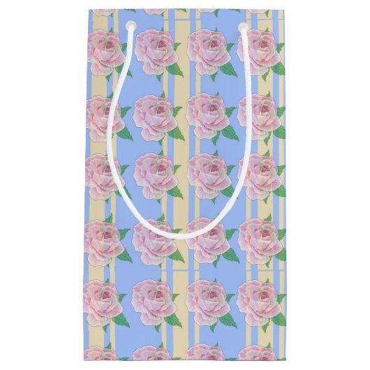 Blauwe Roos met kleine cadeautas (Voorkant)