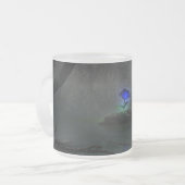 Blauwe Roos Mok (Voorkant links)