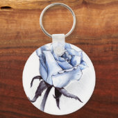 Blauwe Roos Sleutelhanger (Voorkant)