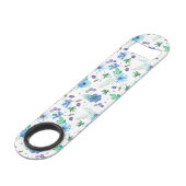 Blauwe roos speed flessenopener (Voorkant Gekanteld)