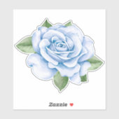 Blauwe Roos Sticker (Vel)