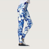 blauwe roos symfonie leggings (Rechts)