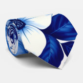 blauwe roos symfonie stropdas (Opgerold)