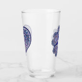 Blauwe Roosvenster Glas (Links)