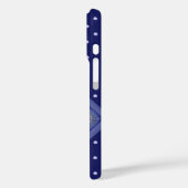 Blauwe rosace Case-Mate iPhone case (Achterkant / Links)