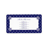 Blauwe Rosace Etiket (Voorkant)