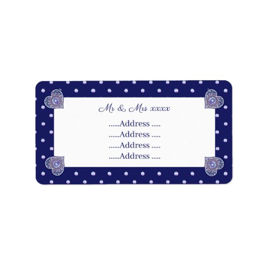 Blauwe Rosace Etiket (Voorkant)