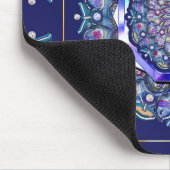 Blauwe rosace muismat (Hoek)