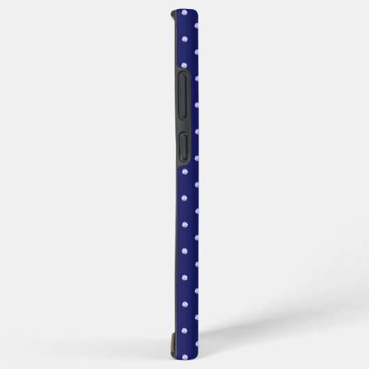 Blauwe rosace samsung galaxy hoesje (Rechterkant)