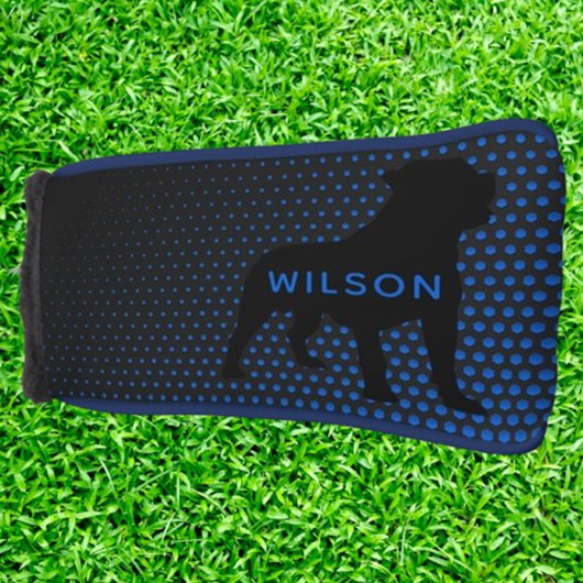 BLAUWE Rottweiler PUTTER Golfheadcover