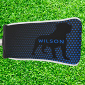 BLAUWE Rottweiler PUTTER Golfheadcover