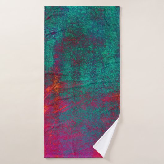 Blauwe roze achtergrond textuur cement mapabstract badhanddoek (Badhanddoek)