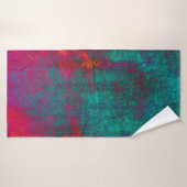 Blauwe roze achtergrond textuur cement mapabstract badhanddoek (Badhanddoek)