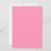 Blauwe roze cake afstuderen kaart (Achterkant)