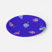 Blauwe & roze druiven Papieren Bord (Gekanteld)