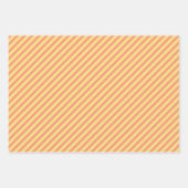 Blauwe roze en gele diagonale strepen inpakpapier vel (Voorkant)