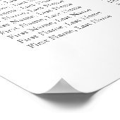 Blauwe roze Floral Elegant Wedding Seating Chart Poster (Hoek)