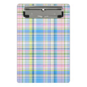 Blauwe roze gele katheter mini klembord (Voorkant)