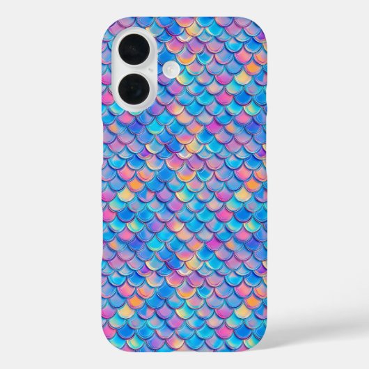 Blauwe Roze Neonschaal Case-Mate iPhone Case (Achterkant)