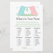 Blauwe roze olifant Wat zit er in je paardenspel (Voorkant / Achterkant)