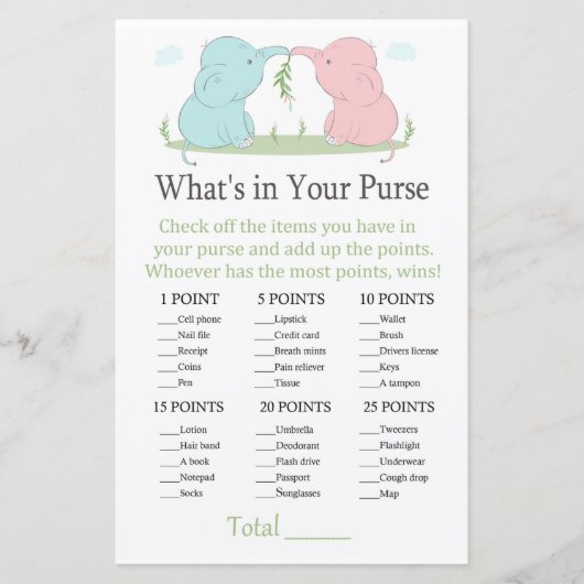 Blauwe roze olifant Wat zit er in je paardenspel (Voorkant)