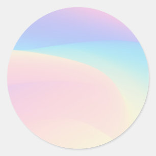 Blauwe roze Paarse kleurrijke klassieke ronde Stic Sticker