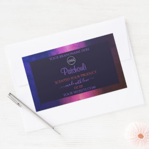 Blauwe roze Paarse marmer Modern Product Labels Lo