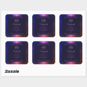Blauwe roze Paarse marmer Modern Product Labels Lo (Vel)