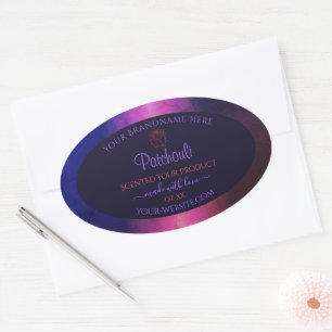 Blauwe roze Paarse marmer Product Labels - Roos ve