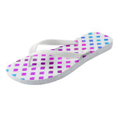 Blauwe roze Paarse Teenslippers (Schuin)