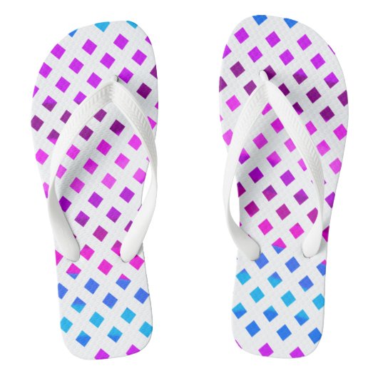 Blauwe roze Paarse Teenslippers (Voetbed)