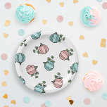 Blauwe & Roze Pompoenen Geslacht onthullen Party Papieren Bordje<br><div class="desc">Schattige pompoen thema gender onthullen feestelijke borden met roze en blauwe pompoenen.</div>