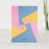 Blauwe roze Scorpion Birthday Kaart (Achterkant)