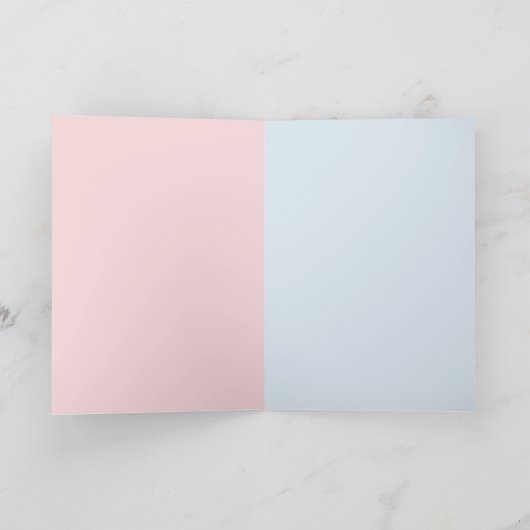 Blauwe roze Scorpion Birthday Kaart (Binnen)