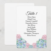 Blauwe roze succulenten. Wedijzerskaarten Kaart (Voorkant / Achterkant)