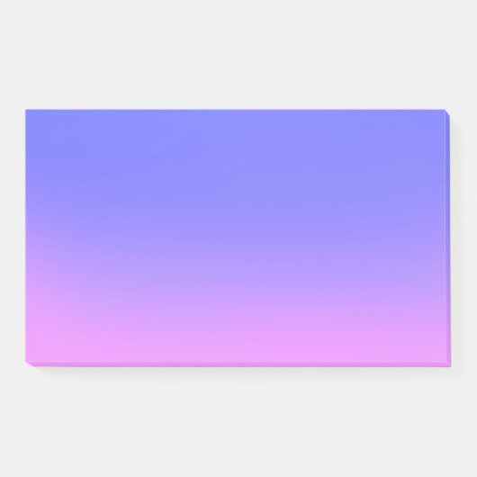 Blauwe Roze Sunset Ombre Post-it® Notes (Voorkant)