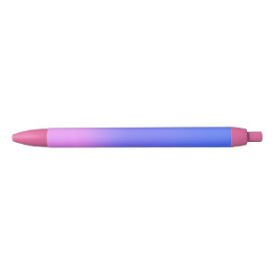 Blauwe Roze Sunset Ombre Zwarte Inkt Pen
