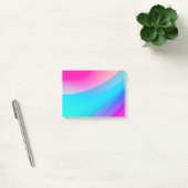 Blauwe roze waterverf abstracte pastel post-it® notes (Kantoor)