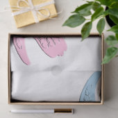 Blauwe roze winkels tissuepapier (Geschenk)