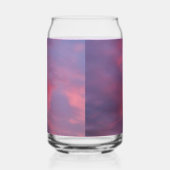 Blauwe Roze Wolken Blikvorm Glas (Links)