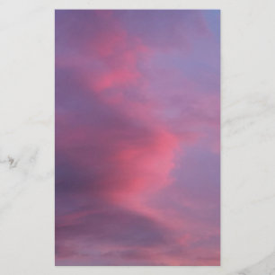 Blauwe Roze Wolken Briefpapier