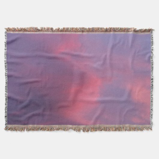 Blauwe Roze Wolken Deken (Voorkant)