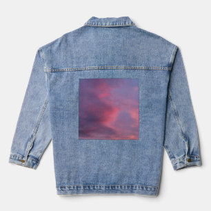Blauwe Roze Wolken Denim Jacket