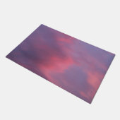 Blauwe Roze Wolken Deurmat (Schuin)